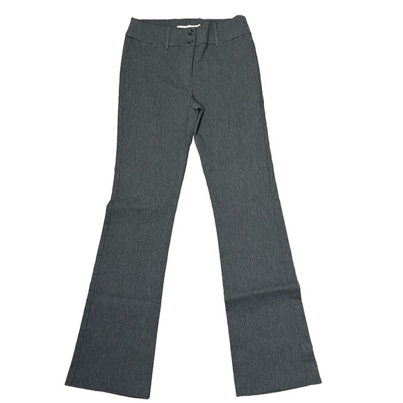 Have Pants LOT 2 Bootcut Mid Rise Dress Slacks Stretch Gray Medium 8 10 Business - Picture 4 of 6